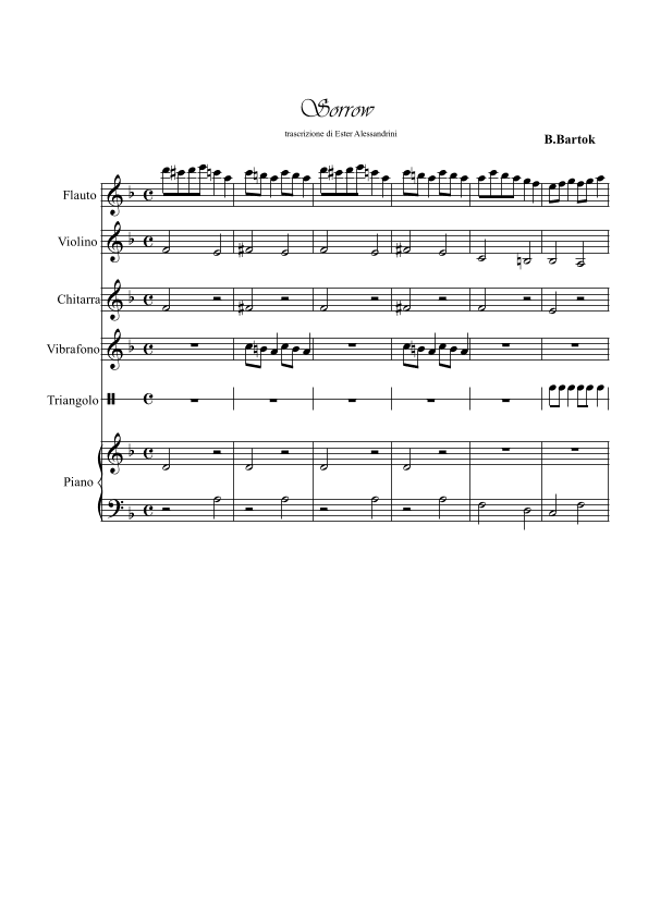 Sorrow. Easy ensamble (arr. Ester Alessandrini)