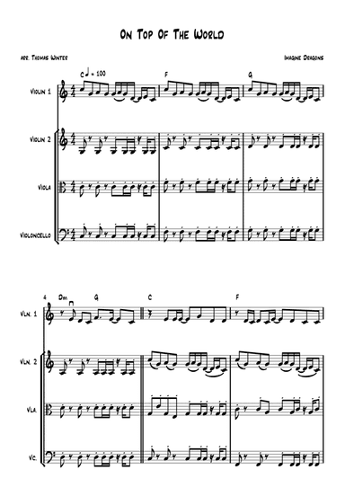 On Top Of The World (arr. Thomas Winter)