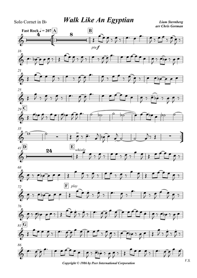 Walk Like An Egyptian (arr. Chris Gorman)
