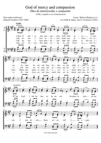 God of mercy and compassion - Arr. José C. Cordonero (arr. José C. Cordonero)
