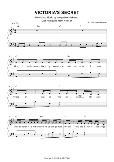Victoria's Secret (arr. Michael Habrom)