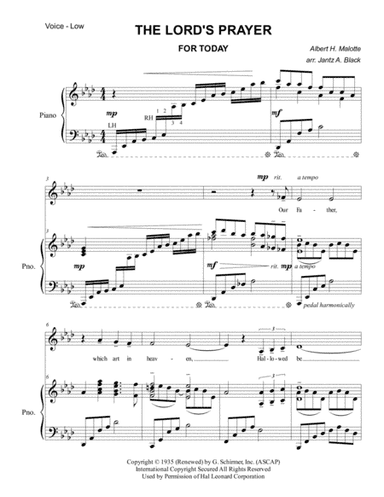 The Lord's Prayer (arr. Jantz A. Black)