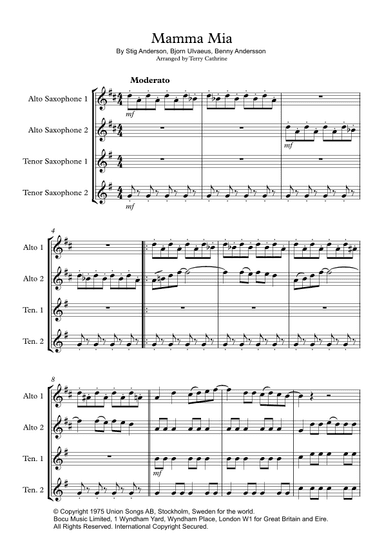 Mamma Mia (arr. Terry Cathrine)