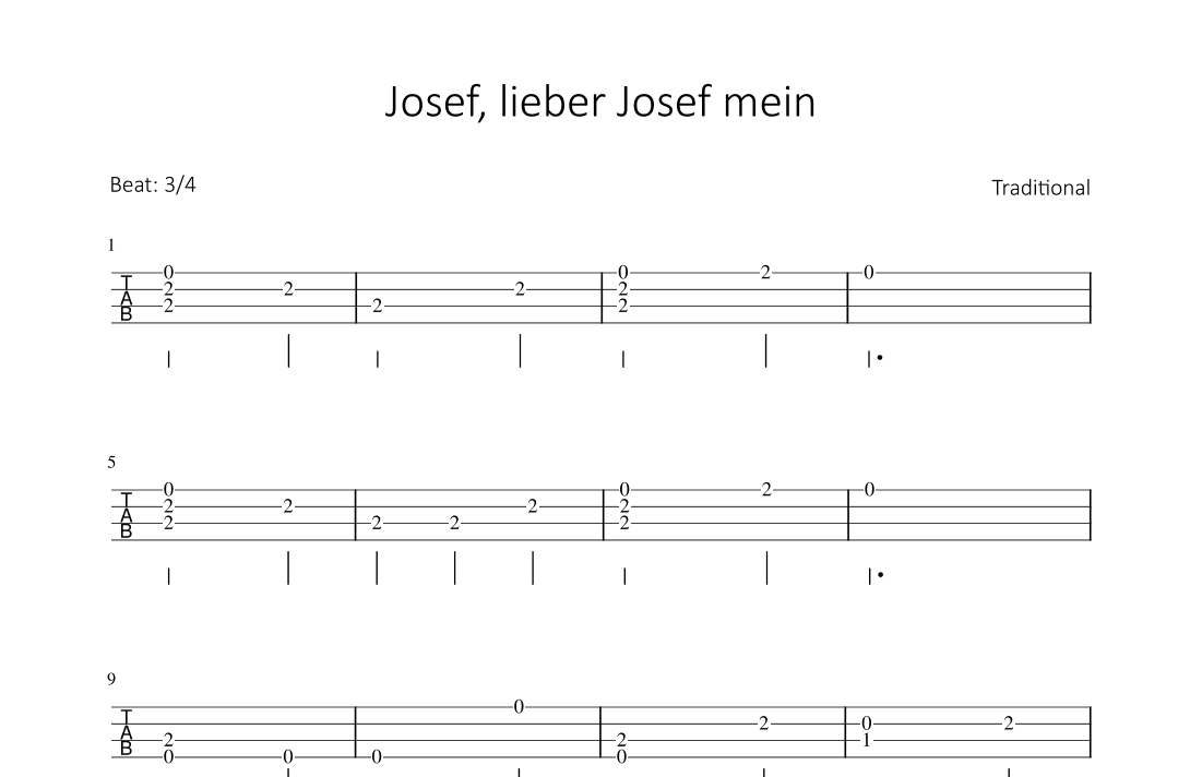 Josef, lieber Josef mein (arr. Bettina Schipp)