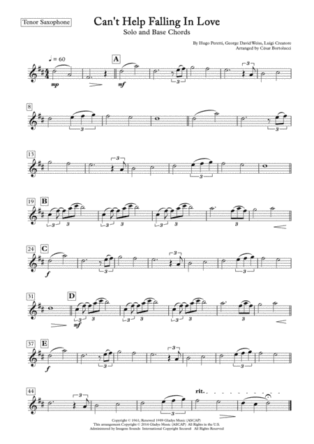 Can't Help Falling In Love (arr. ACT Bortolucci)