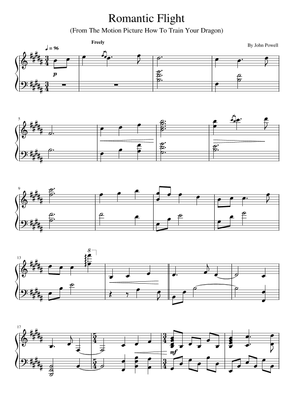 Romantic Flight (arr. poon)