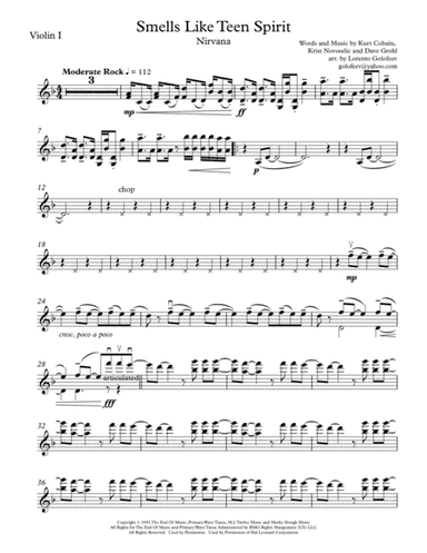 Smells Like Teen Spirit (arr. Lorento Golofeev)