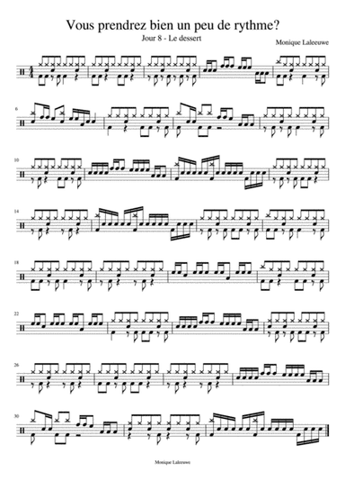Vous prendrez bien un peu de rythme? Menu 8 complet et bass track with drums 3 tempi
