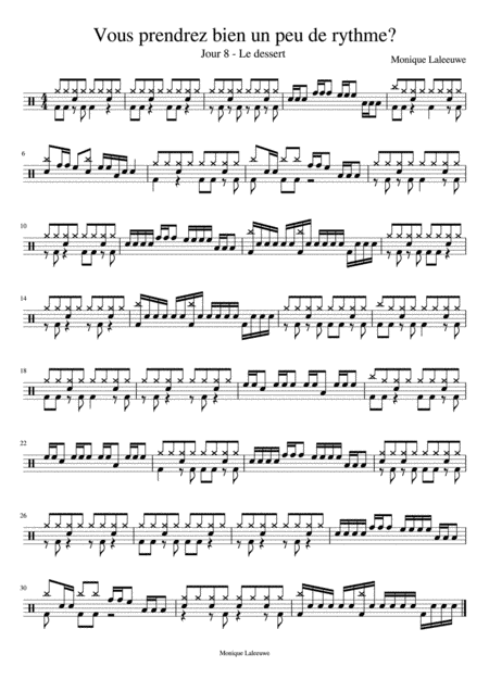 Vous prendrez bien un peu de rythme? Menu 8 complet et bass track with drums 3 tempi