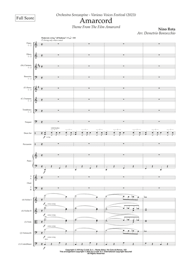 Amarcord (arr. Demetrio Bonvecchio)
