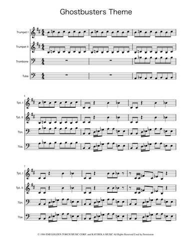 Ghostbusters (arr. Ygor Nunes)