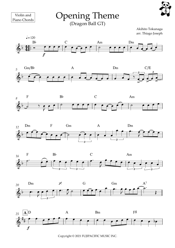 Dragon Ball Gt (arr. Thiago Joseph)