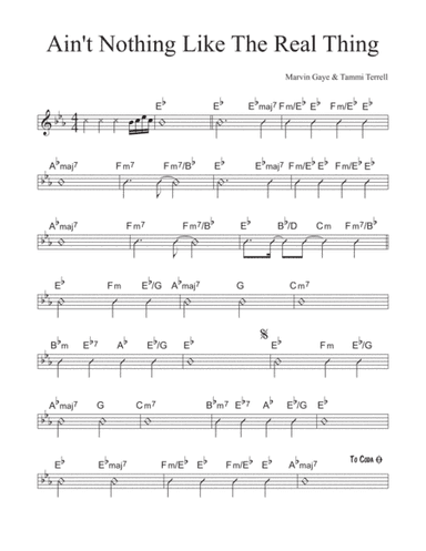 Ain't Nothing Like The Real Thing (arr. David M Fagnant)