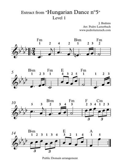 Hungarian Dance nº5 - Brahms (arr. Pedro Lutterbach)