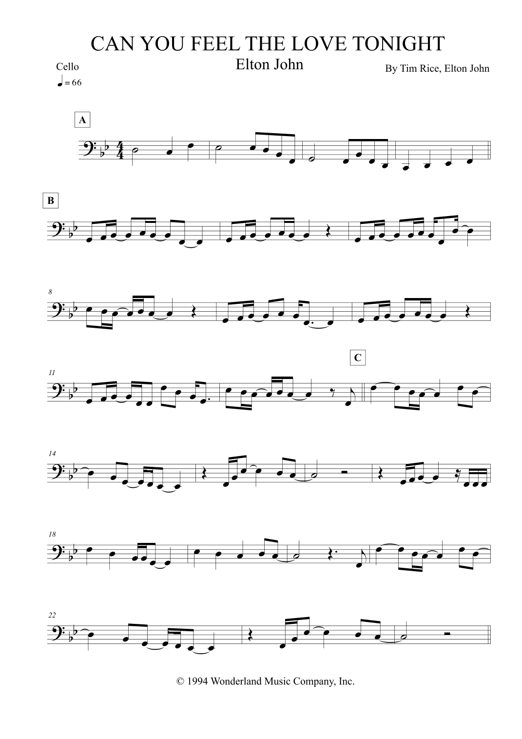 Can You Feel The Love Tonight (arr. Leo Silva)