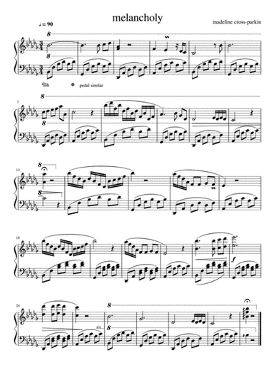 melancholy - madeline cross-parkin