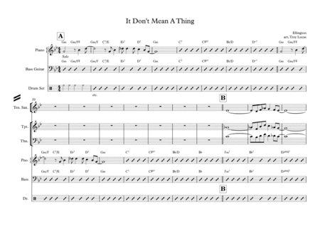 It Don't Mean A Thing (If It Ain't Got That Swing) (arr. Troy Lucas)