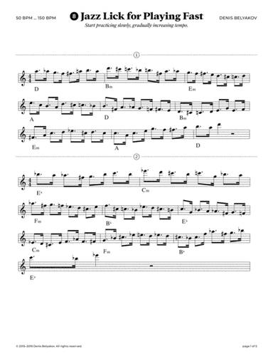 Jazz Lick #8 for Playing Fast