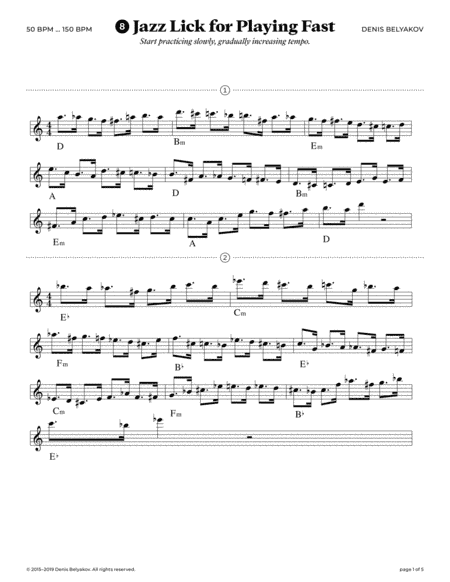 Jazz Lick #8 for Playing Fast