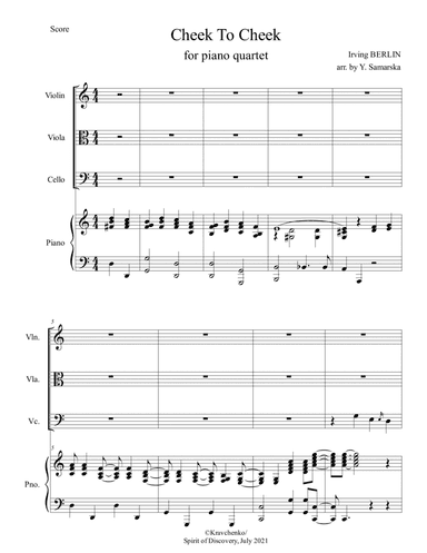 Cheek To Cheek (arr. Maksym Kravchenko)