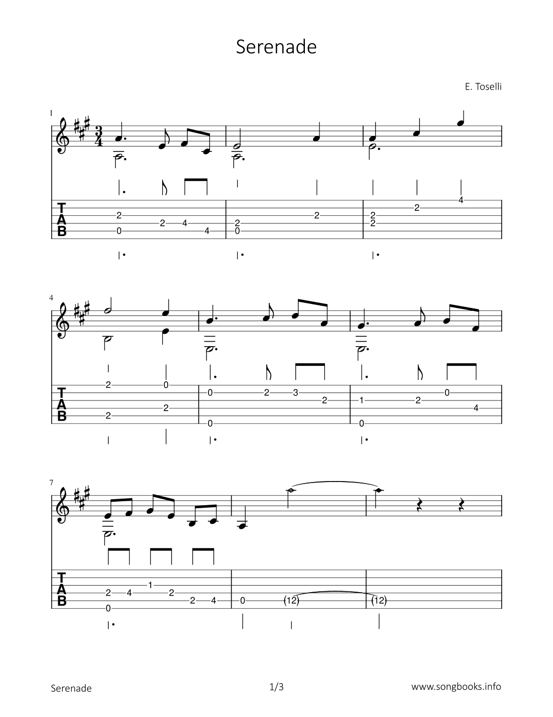 Serenade (arr. Bettina Schipp)