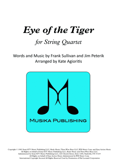 Eye Of The Tiger (arr. Kate Agioritis)