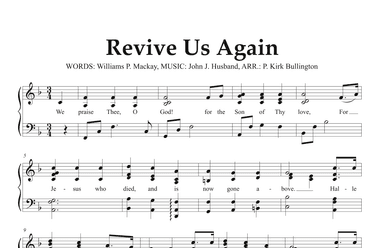 Revive Us Again (Alternate Contemporary Harmonization) (arr. Phillip Kirk Bullington)