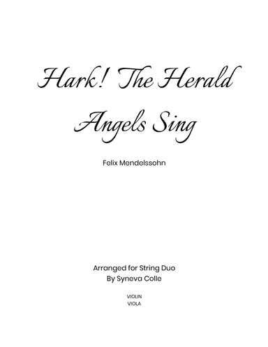 Hark! The Herald Angels Sing (arr. Syneva Colle)