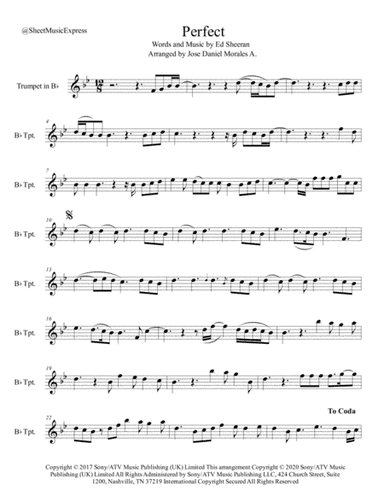Perfect (arr. Jose Daniel Morales A.)