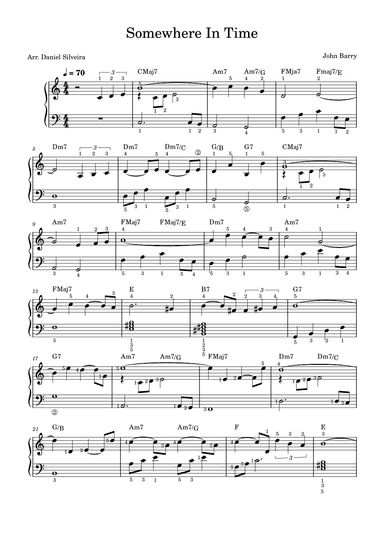 Somewhere In Time (arr. Daniel Silveira)