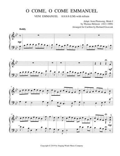 O Come, O Come Emmanuel (VENI EMMANUEL) (arr. Richard Giszczak)