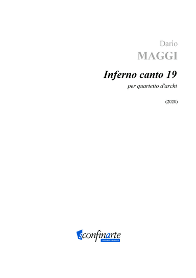 Dario Maggi: INFERNO CANTO 19 (ES-22-034) - Score Only