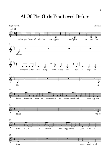 All Of The Girls You Loved Before