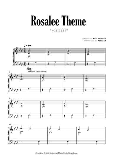 Rosalee Theme (arr. Ariazad)