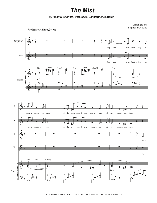 The Mist (arr. Stephen DeCesare)