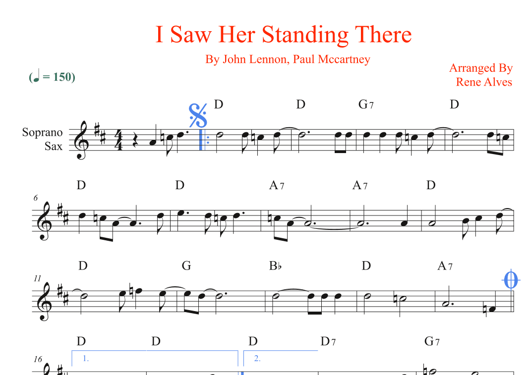 I Saw Her Standing There (arr. Rene Alves)