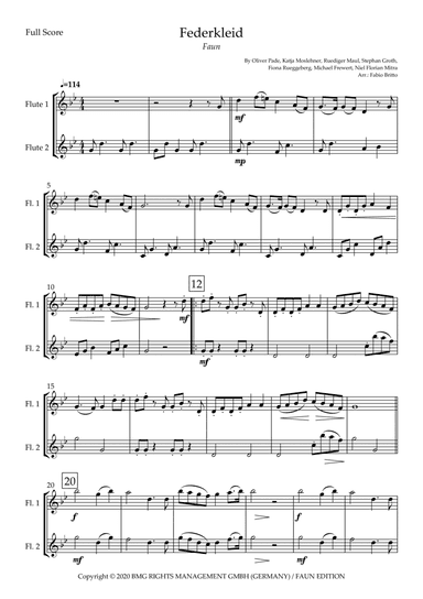 Federkleid (arr. Fabio Britto)