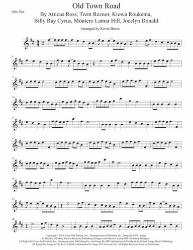 Old Town Road (remix) (arr. Kevin Busse)