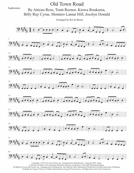 Old Town Road (remix) (arr. Kevin Busse)