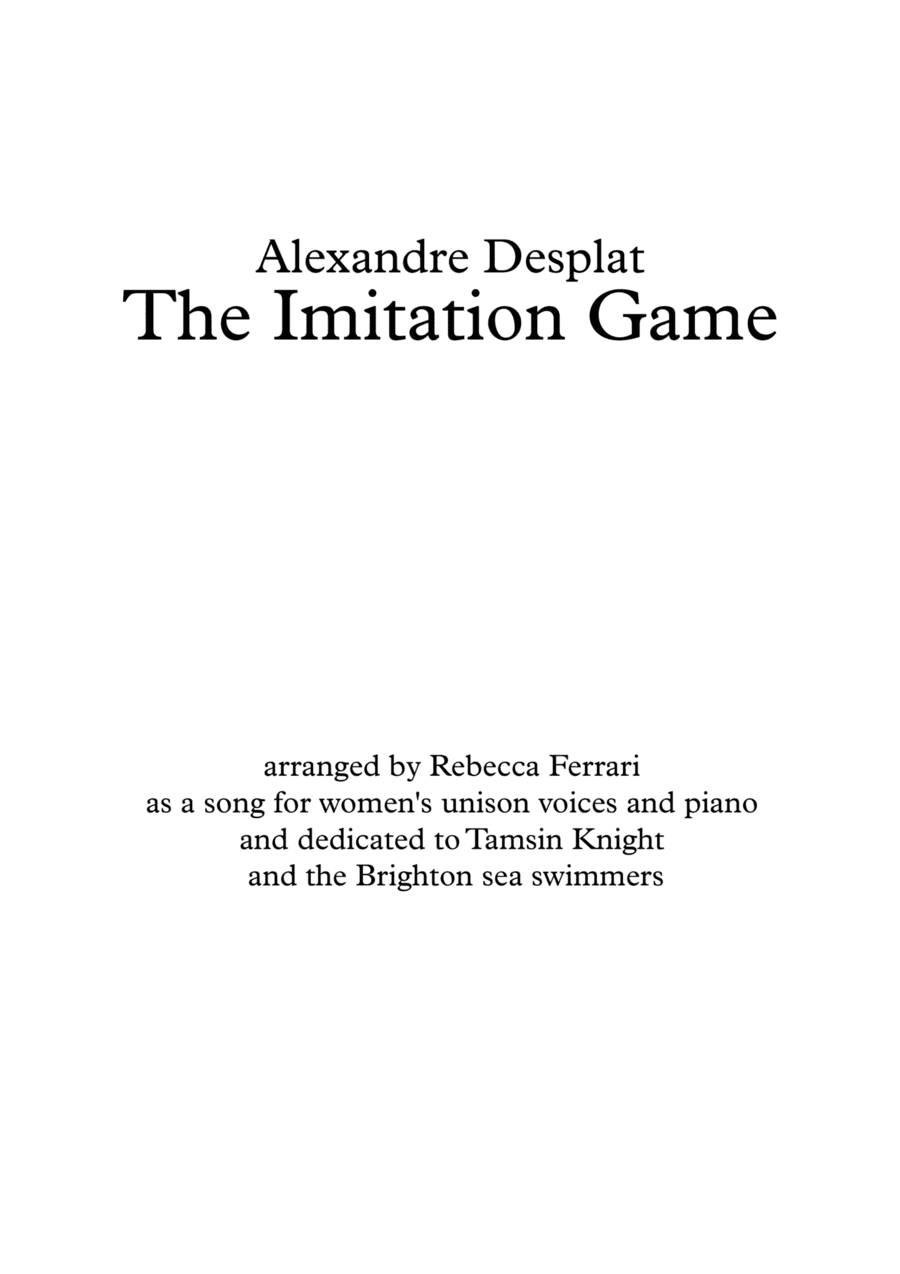 The Imitation Game (arr. Rebecca Ferrari)