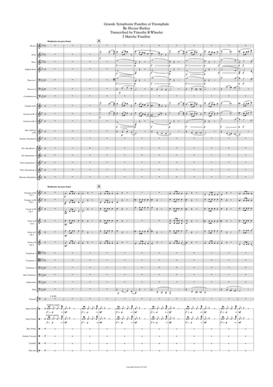 Grande Symphonie Funebre et Triomphale, Op.15 (Berlioz arr Timothy R Wheeler) (arr. Published by Plantagenet Publishing)