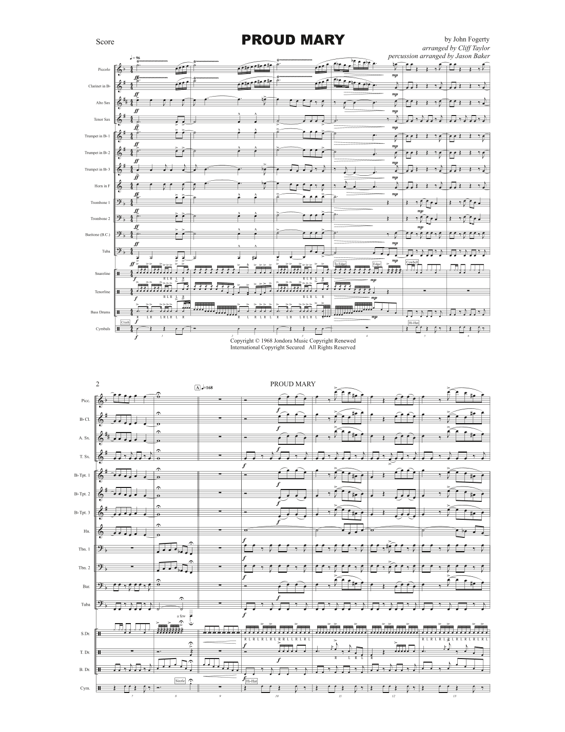 Proud Mary (arr. Clifton Taylor & Jason Baker)