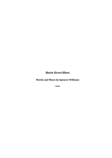 Basin Street Blues (arr. Jonathan Chapter)
