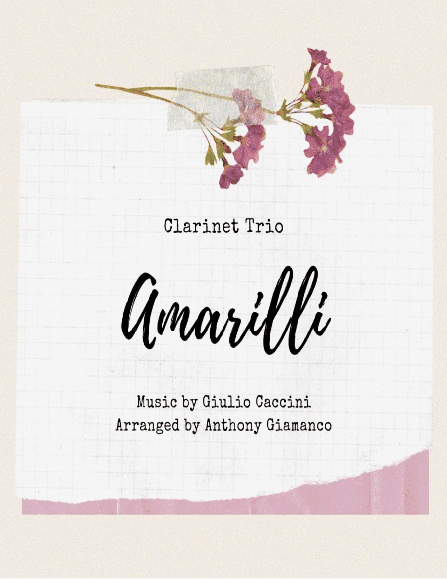 Amarilli - clarinet trio (arr. Anthony Giamanco)