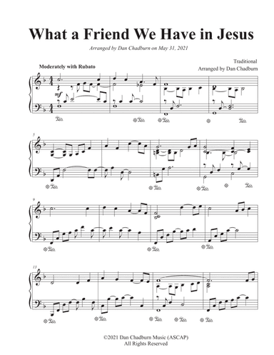 What a Friend We Have in Jesus (arr. Dan Chadburn)