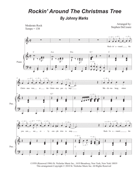 Rockin' Around The Christmas Tree (arr. Stephen DeCesare)