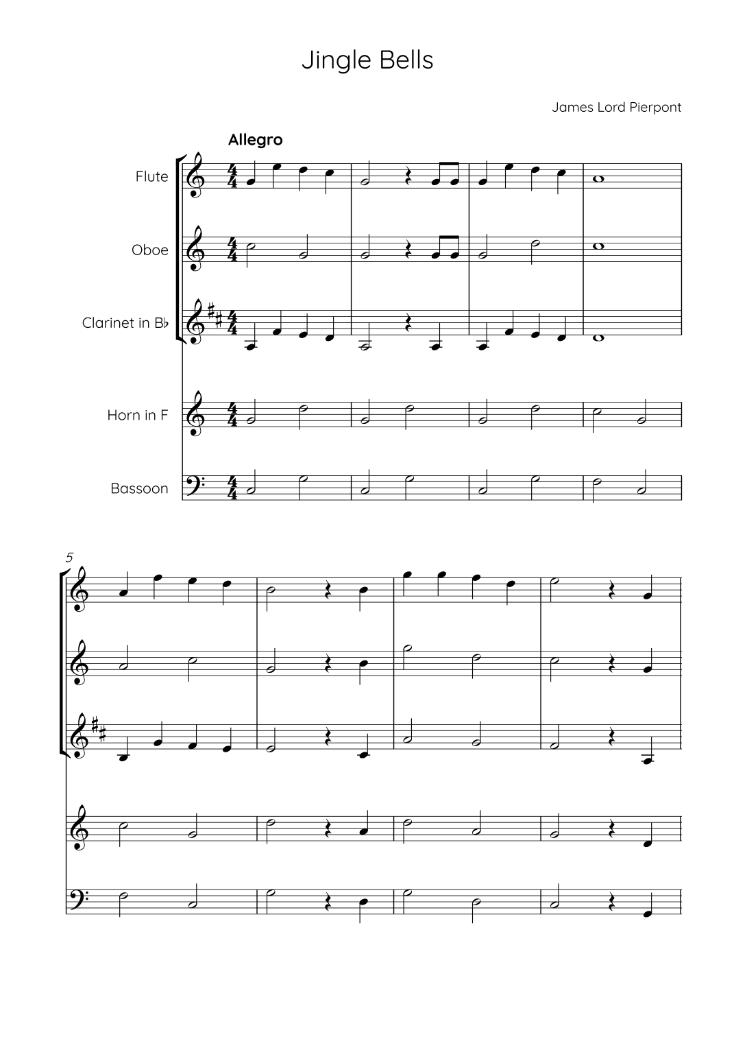 Jingle Bells (arr. Karen Gueiros)
