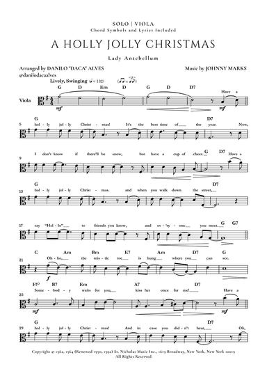 A Holly Jolly Christmas (arr. Danilo "Daca" Alves)
