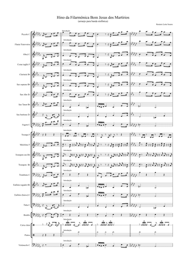 Hino da Filarmônica Municipal Bom Jesus dos Martírios