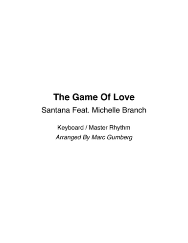 The Game Of Love (arr. Marc Gumberg)